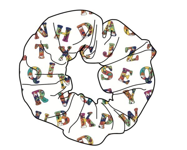 Little Letras Hair Scrunchie